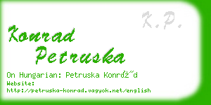 konrad petruska business card